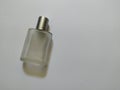 Empty perfume botel with white background Royalty Free Stock Photo
