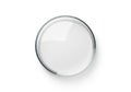 Empty petri dish isolated on white background Royalty Free Stock Photo
