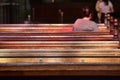 Empty pews Royalty Free Stock Photo