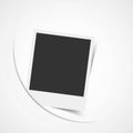 Empty photo frame corner Royalty Free Stock Photo