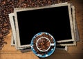 Empty Photo Frames for a Coffee House Royalty Free Stock Photo