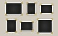 Empty photo frames isolated on white background. Vector stock illustration Royalty Free Stock Photo