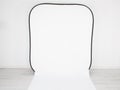 Empty photo studio for template mock up with backdrop stand white paper backdrop Royalty Free Stock Photo
