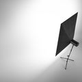 Empty photo studio with white background Royalty Free Stock Photo