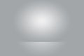 Empty photographer studio background Abstract, background texture of beauty dark and light clear blue, cold gray, snowy Royalty Free Stock Photo