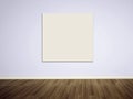 Empty picture on the blank wall Royalty Free Stock Photo