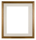 Empty picture frame isolated on white background