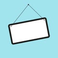 Empty picture frame in 3d style. Gallery banner. Photo frame. Wall art. Vector illustration. Royalty Free Stock Photo