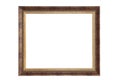 Empty picture frame isolated Clipping Path Royalty Free Stock Photo