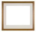 Empty picture frame isolated on white background