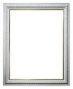 Empty picture frames isolate on white