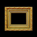 Empty picture wooden frame