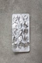 Empty pill blister Royalty Free Stock Photo