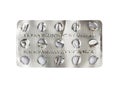 Empty pill blister Royalty Free Stock Photo