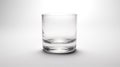 An empty pint glass isolated on a white background