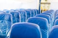 Empty plane interior with no people Royalty Free Stock Photo