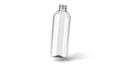 Empty Plastic Bottle Mockup, Clear PET Container on White Royalty Free Stock Photo