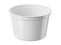 Empty plastic container isolated on white background Royalty Free Stock Photo