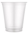 Empty plastic cup. Royalty Free Stock Photo