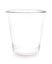 Empty plastic cup isolated on a white background Royalty Free Stock Photo