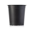 Empty plastic flower pot Royalty Free Stock Photo