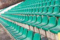 Empty plastic seats Royalty Free Stock Photo
