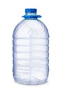 Empty plastic water bottle