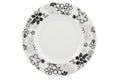 Empty plate with floral decoration with c/p Royalty Free Stock Photo