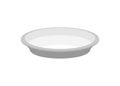 Empty plate isolated. large dish on white background Royalty Free Stock Photo