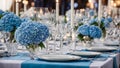 Empty plates, glasses, candles beautiful celebrate flowers festive luxury spring decoration Royalty Free Stock Photo
