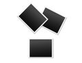 Empty Polaroid Photo Frames Vector Icons Set Royalty Free Stock Photo