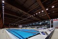 Empty pool at Dinamo in Romanian International Championship Swimming