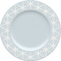 Empty porcelain clay plate with decorative frame