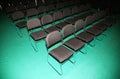 Empty press conference room from above Royalty Free Stock Photo