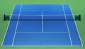 Empty professional tennis  court background Royalty Free Stock Photo