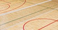 Empty professional volleyball court . Team sport Royalty Free Stock Photo