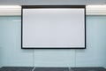 Empty Projection screen, Presentation board