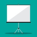 Empty Projection screen,