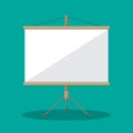 Empty Projection screen, Presentation board