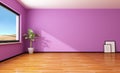 Empty purple interior Royalty Free Stock Photo