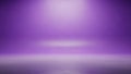 Empty purple studio backdrop with soft spotlight and reflective floor Royalty Free Stock Photo