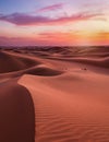 Empty Quarter Desert Dunes at Liwa, Abu Dhabi, United Arab Emirates Royalty Free Stock Photo