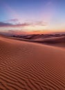 Empty Quarter Desert Dunes at Liwa, Abu Dhabi, United Arab Emirates Royalty Free Stock Photo