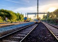 Empty Rail Railway Royalty Free Stock Photo