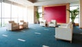 Empty reception room in hotel in China Royalty Free Stock Photo