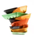 Empty Recycled Trays Royalty Free Stock Photo