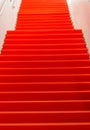 Empty Red carpet - Stock Image Royalty Free Stock Photo