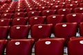 Empty Red Concert Chairs