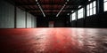 Empty red concrete floor and blurred wall background Royalty Free Stock Photo