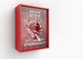 Break In Case Of Emergency Red Box Royalty Free Stock Photo